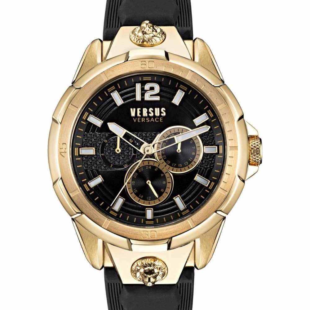 🔥New Versace Versus Black Two-Tone Men's Watch